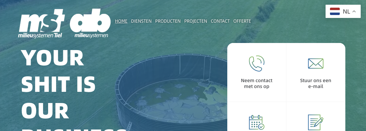 Nieuwe website Milieusystemen