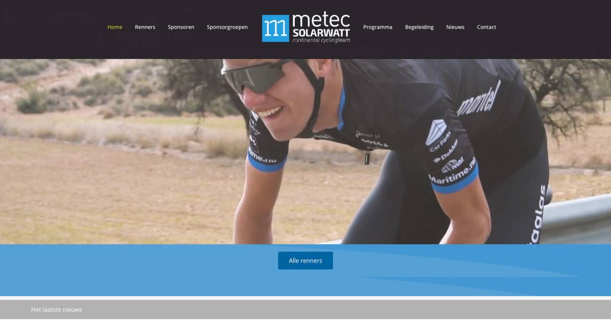 DenK WordPress - Portfolio Metec Cyclingteam