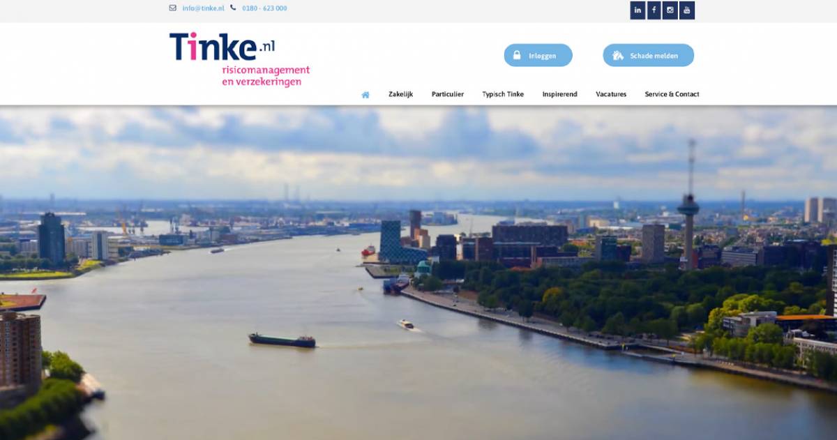 screenshot website Tinke